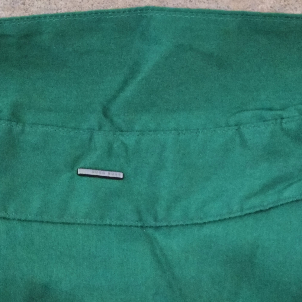 Hugo Boss Emerald Green Long Sleeve Silk Blouse - Picture 5 of 6